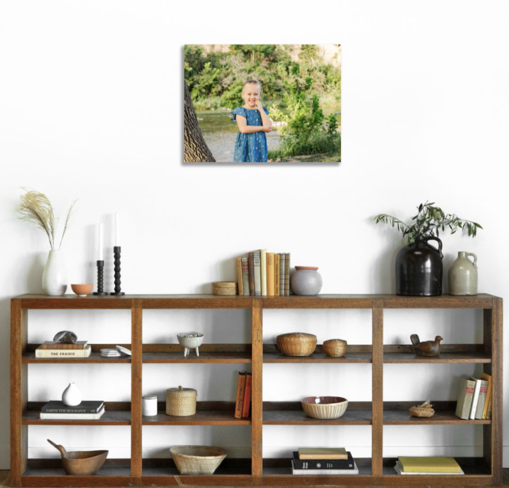 display your printed photos as a canvas